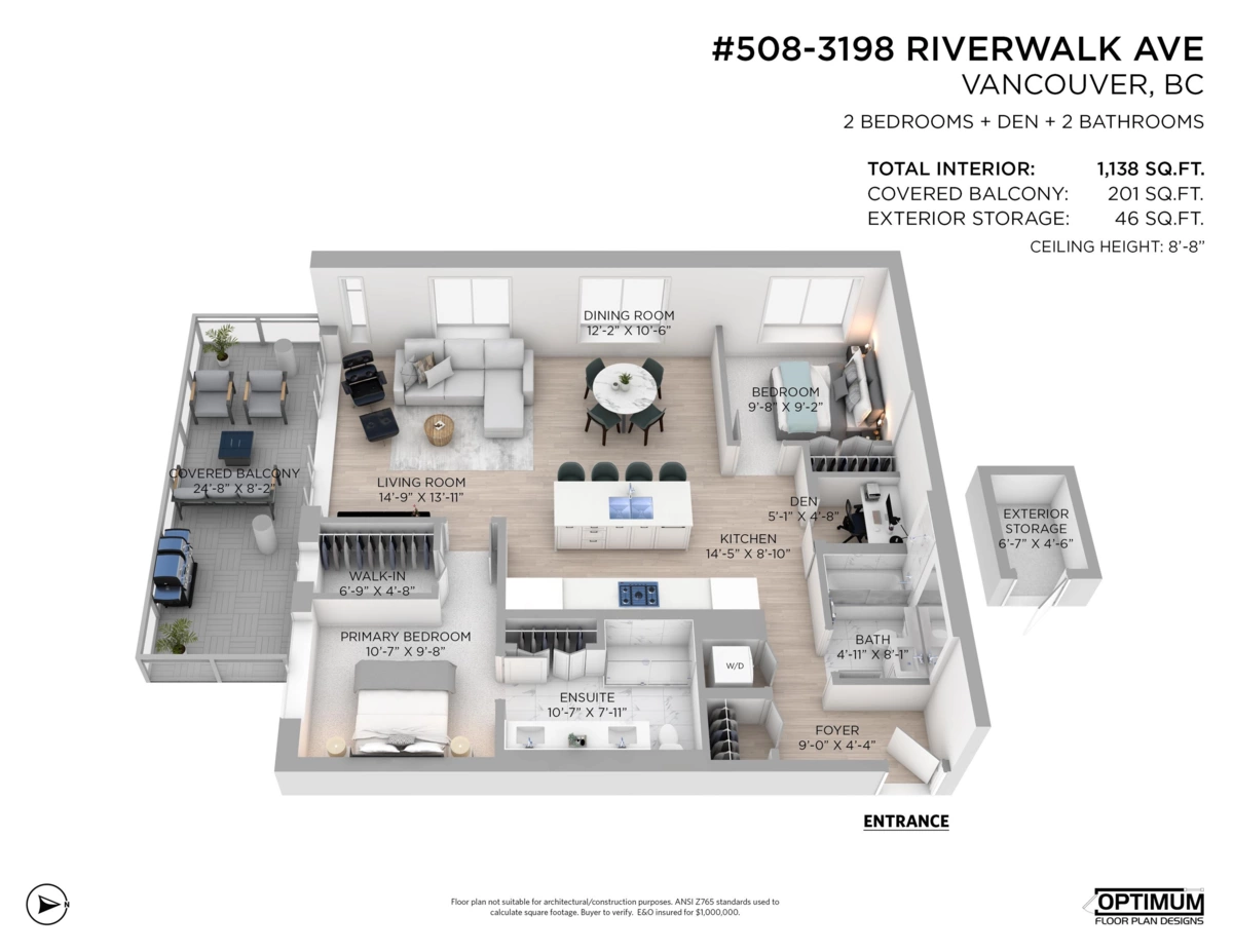 Outdoor Kitchen Photo of 508 3198 Riverwalk Avenue, Vancouver, BC