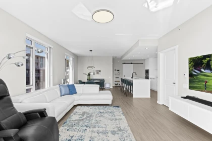 Kitchen Island Photo of 508 3198 Riverwalk Avenue, Vancouver, BC