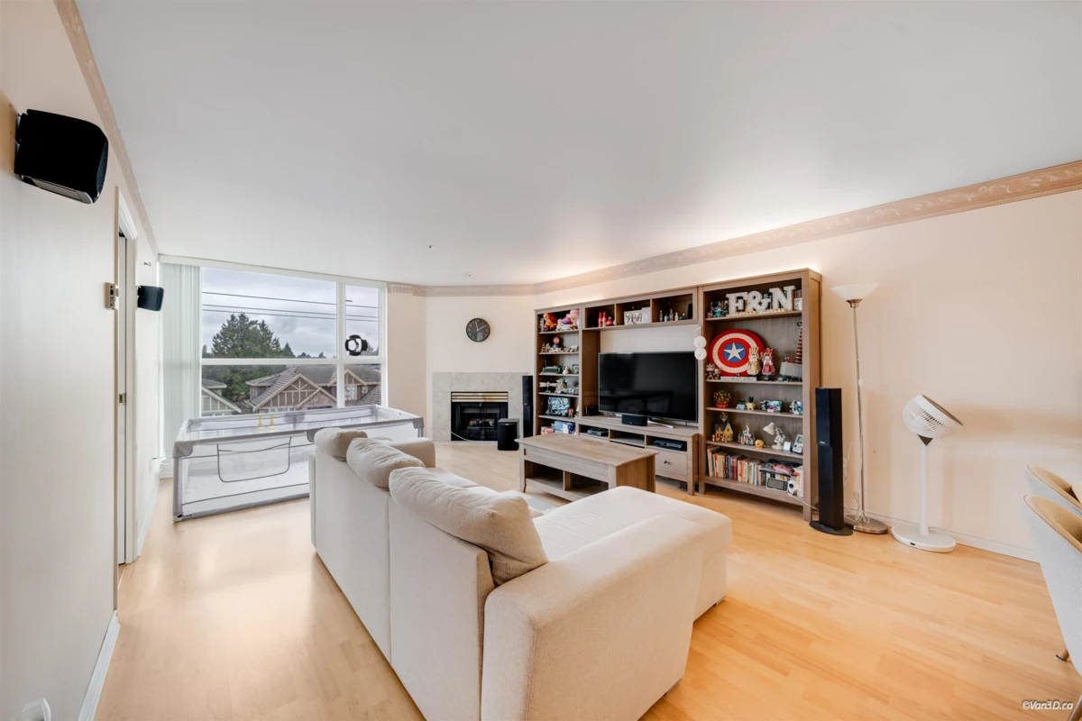 Living Room Photo of 301 7700 Gilbert Road, Richmond, BC