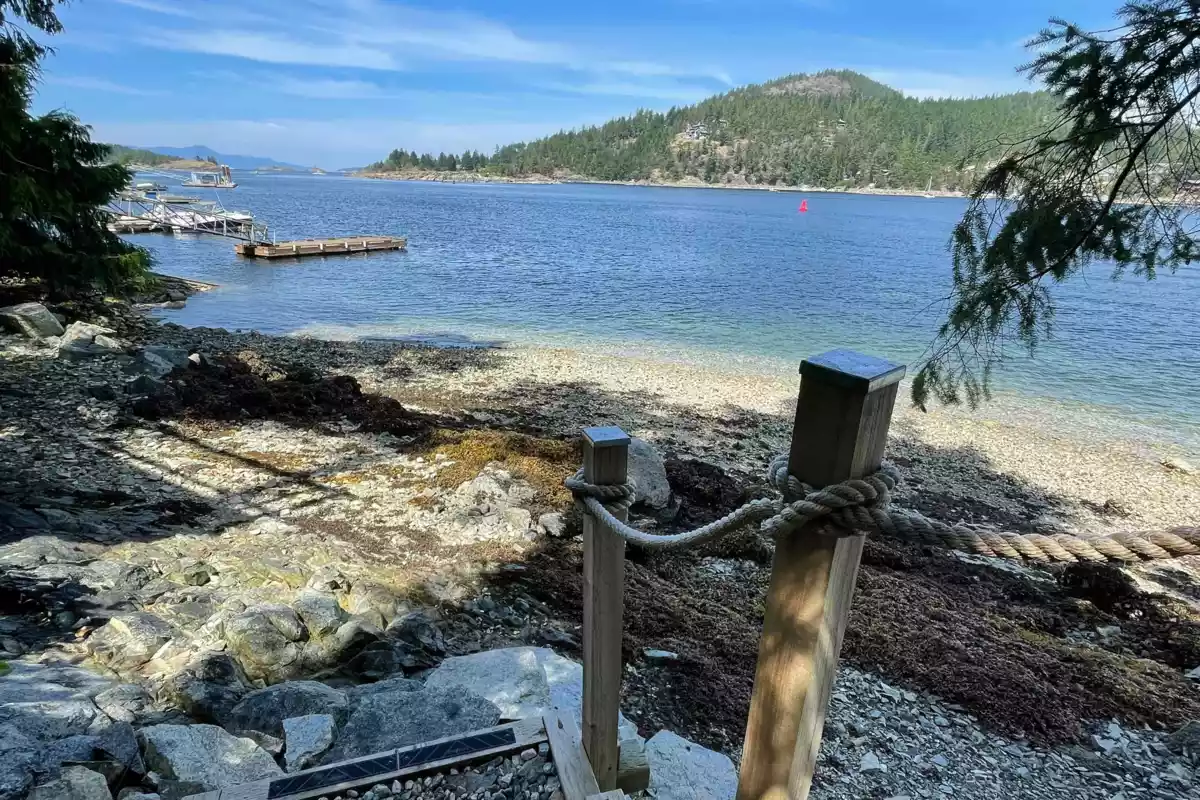 Aerial View of 4219 Francis Peninsula Road, Pender Harbour, BC