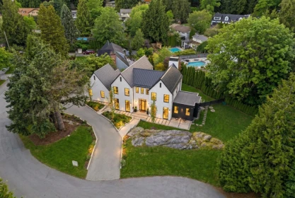 Aerial View of 4050 Ripple Place, West Vancouver, BC