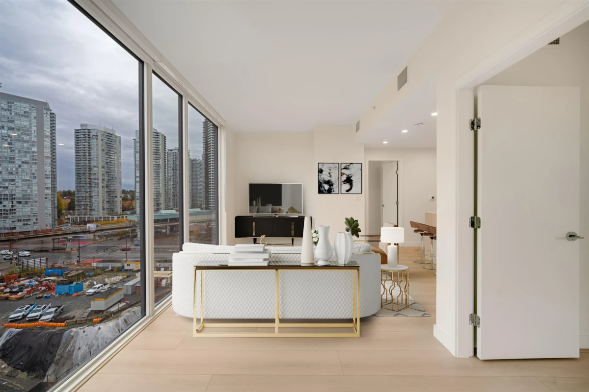 Living Room Photo of 808 13573 98a Avenue, Surrey, BC