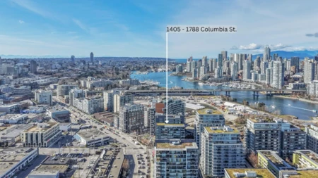 1405 1788 Columbia Street, Vancouver, BC, Vancouver — Apartment/Condo for sale