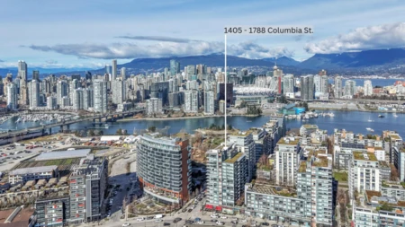 1405 1788 Columbia Street, Vancouver, BC, Vancouver — Apartment/Condo for sale