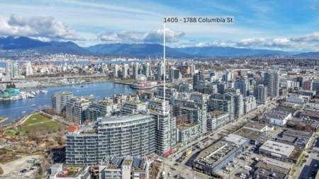 1405 1788 Columbia Street, Vancouver, BC, Vancouver — Apartment/Condo for sale