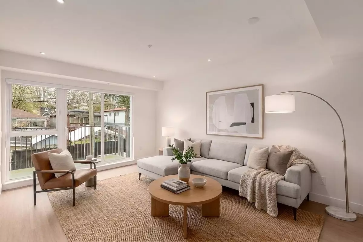 Living Room Photo of 210 2235 E Broadway, Vancouver, BC