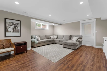 Basement Recreation Room Photo of 3 46426 Mullins Road, Chilliwack, BC