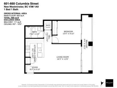 Entry Foyer Photo of 601 668 Columbia Street, New Westminster, BC