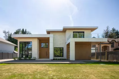 Aerial View of 10100 Granville Avenue, Richmond, BC