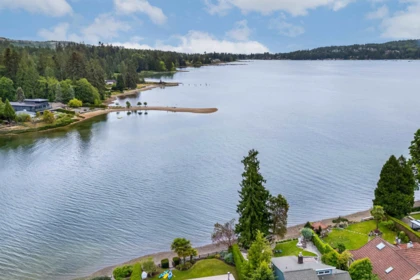Aerial View of 6417 Marmot Road, Sechelt, BC