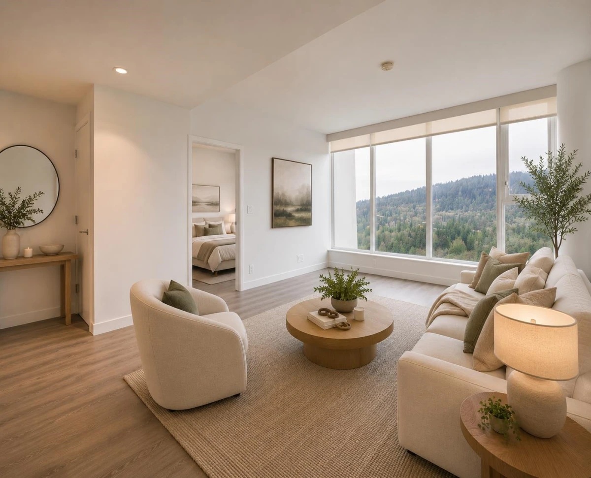 Living Room Photo of 1604 567 Clarke Road, Coquitlam, BC