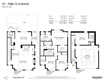 Aerial View of 37 11188 72 Avenue, Delta, BC