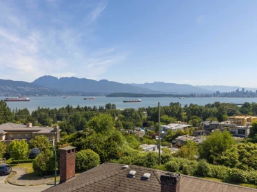 Aerial View of 4514 Bellevue Drive, Vancouver, BC