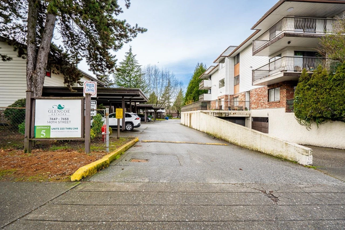 Exterior Rear Photo of 239 7447 140 Street, Surrey, BC