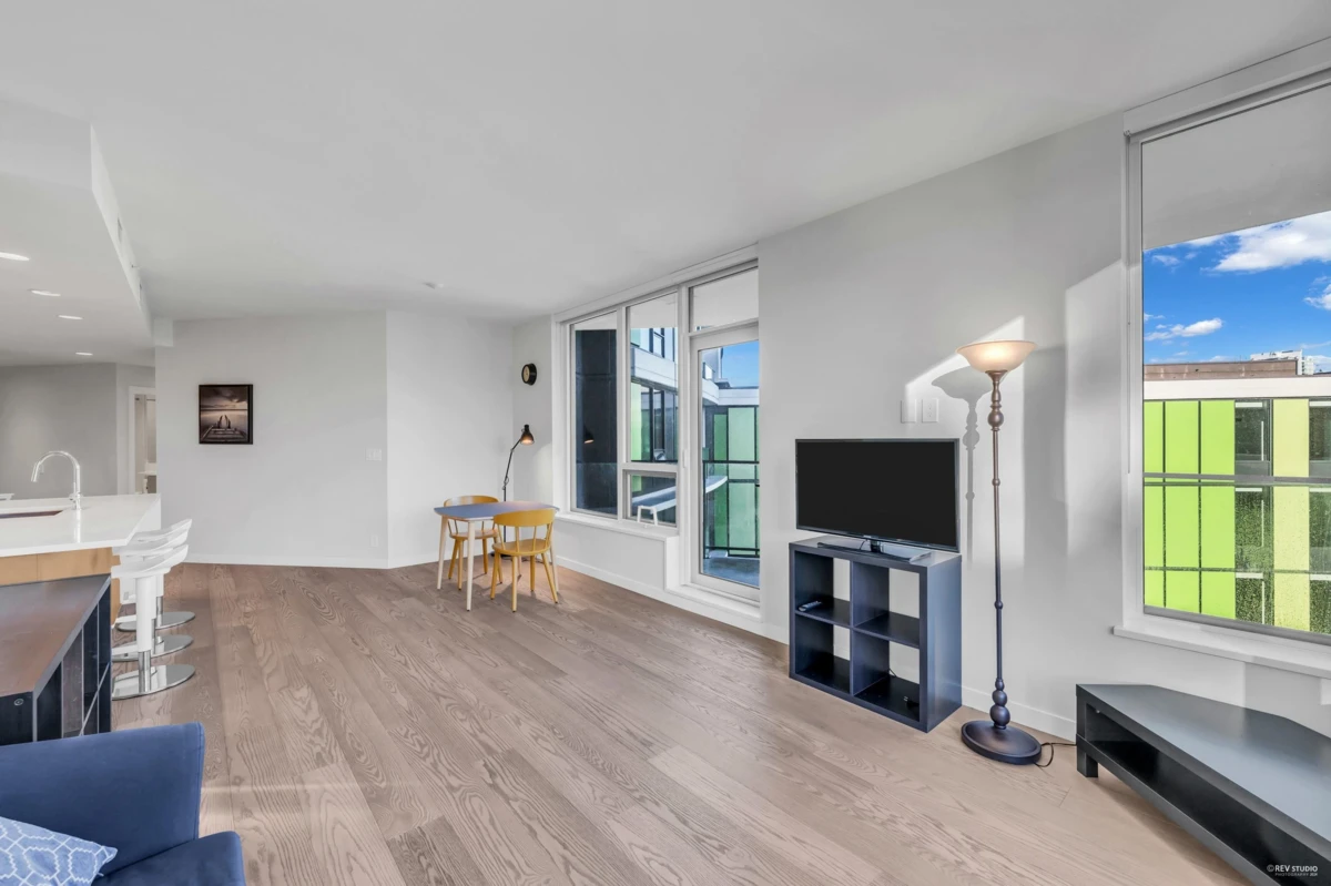 Living Room Photo of 606 3533 Ross Drive, Vancouver, BC