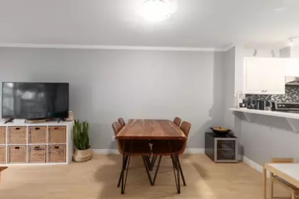 Kitchen Island Photo of 107 3038 E Kent Avenue South, Vancouver, BC