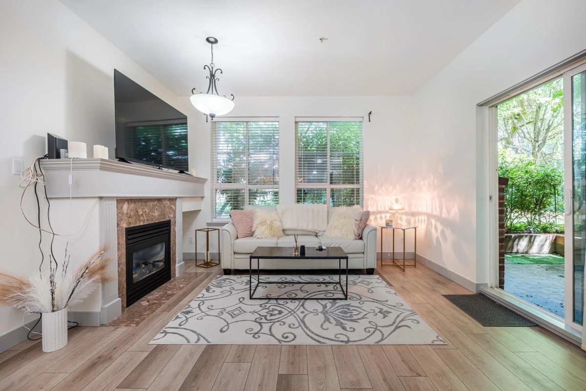 Living Room Photo of 104 522 Smith Avenue, Coquitlam, BC