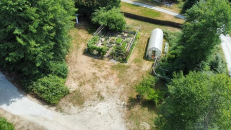 Aerial View of 1572 Mountain Road, Gibsons, BC