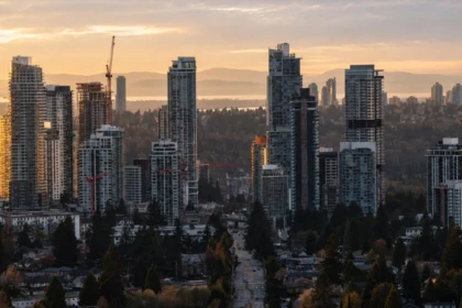 Aerial View of 1806 626 Claremont Street, Coquitlam, BC