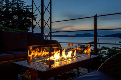 Aerial View of 1602 Chart Drive, Pender Island, BC
