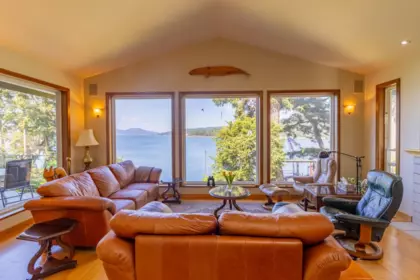 Living Room Photo of 1602 Chart Drive, Pender Island, BC