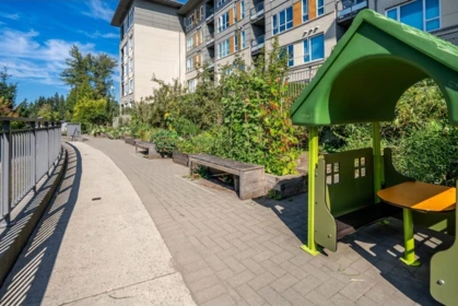 Outdoor Patio Photo of 108 9168 Slopes Mews, Burnaby, BC