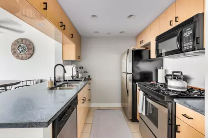 Kitchen Island Photo of 2802 1033 Marinaside Crescent, Vancouver, BC