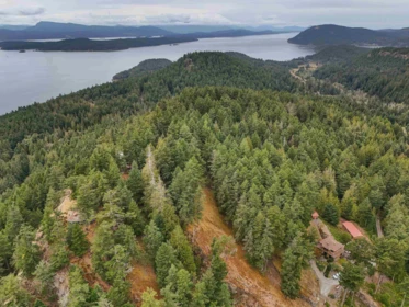 Aerial View of 470 Heck Hill Road, Mayne Island, BC