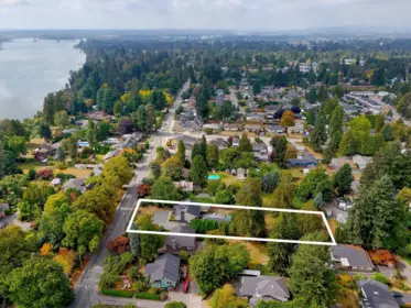 Aerial View of 21673 River Road, Maple Ridge, BC