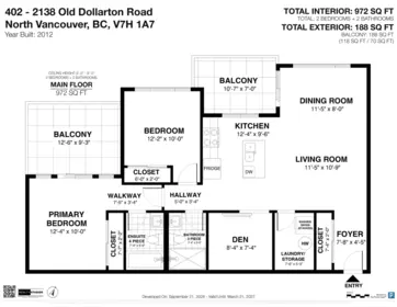 402 2138 Old Dollarton Road, North Vancouver, BC, North Vancouver — Apartment/Condo for sale