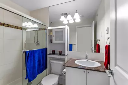 Primary Bathroom Photo of 408 3651 Foster Avenue, Vancouver, BC