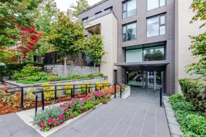 Exterior Rear Photo of 903 7228 Adera Street, Vancouver, BC