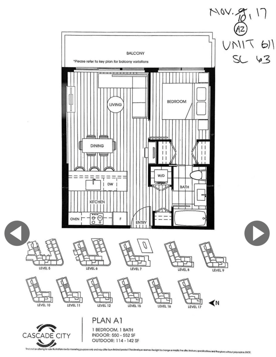 Outdoor Patio Photo of 611 5788 Gilbert Road, Richmond, BC