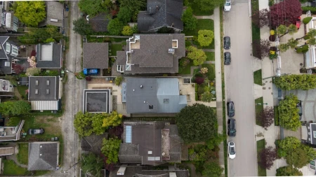 Aerial View of 2988 Point Grey Road, Vancouver, BC