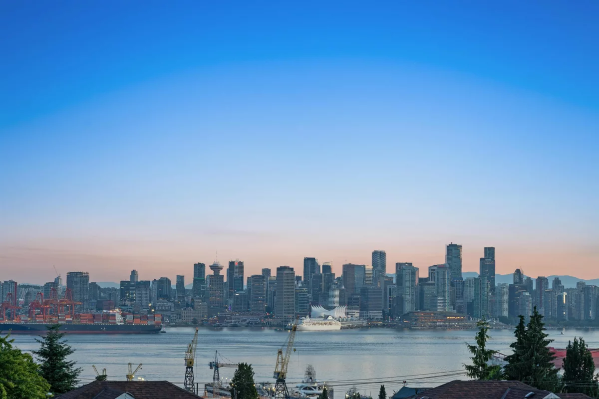 Aerial View of 336 E Keith Road, North Vancouver, BC
