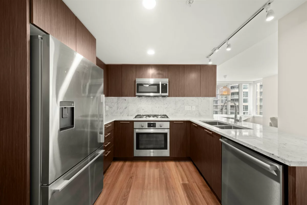 Exterior Rear Photo of 809 8699 Hazelbridge Way, Richmond, BC