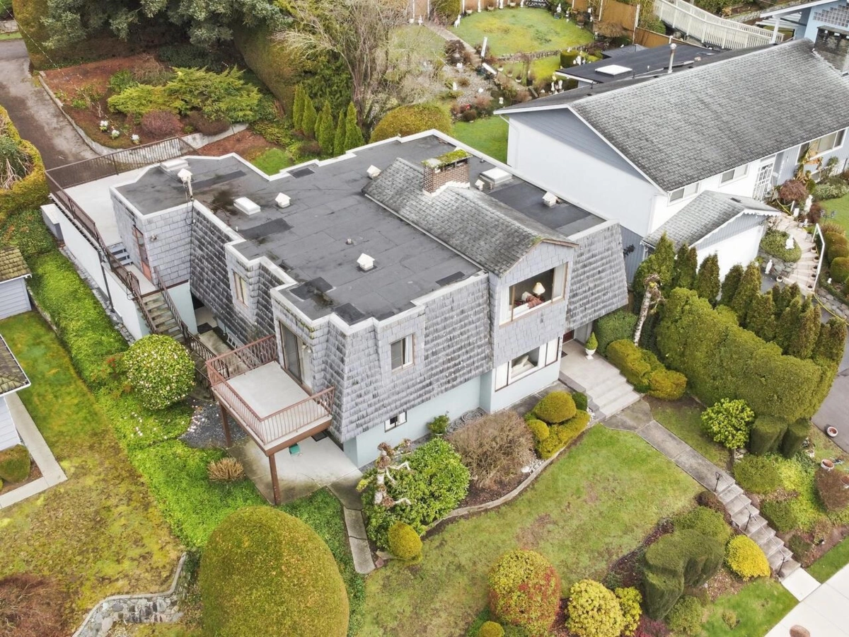 Aerial View of 8355 Nelson Avenue, Burnaby, BC