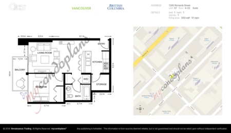 Community Amenities Photo (Clubhouse) of 1707 1295 Richards Street, Vancouver, BC