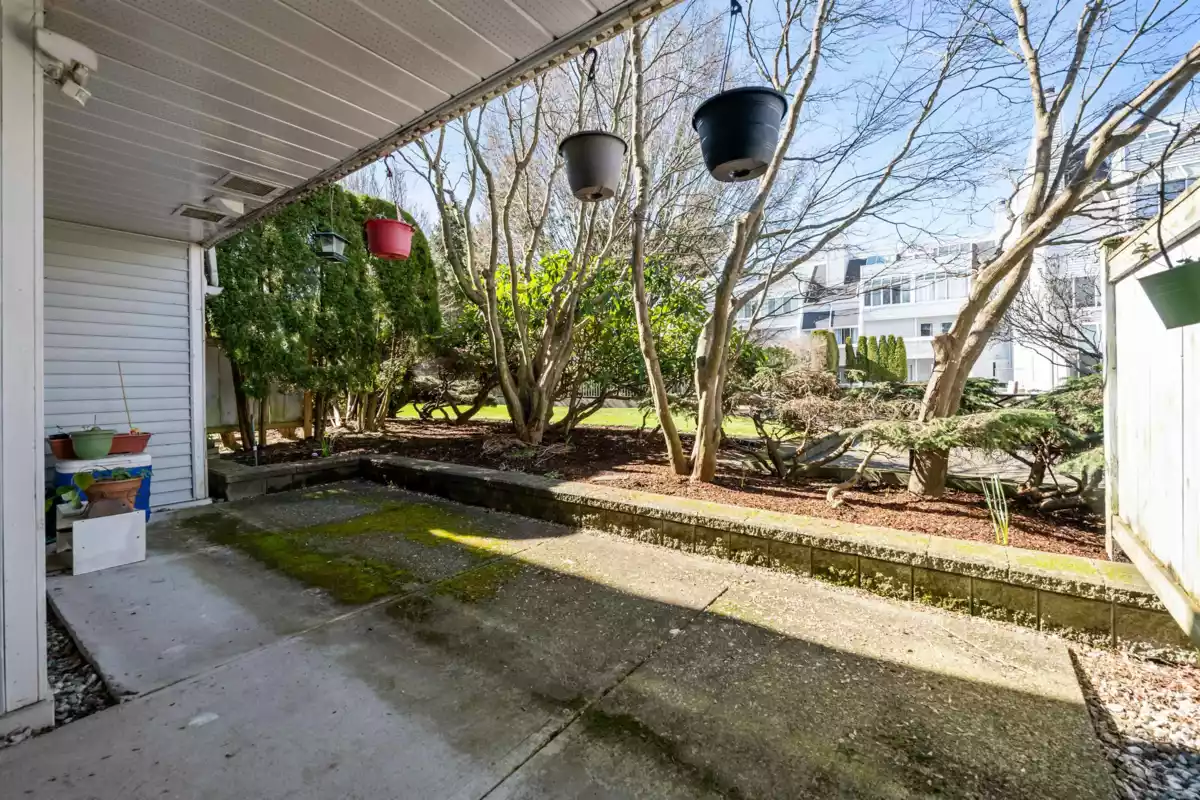 Exterior Rear Photo of 104 7471 Blundell Road, Richmond, BC