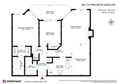 Staircase Photo of 305 1167 Pipeline Road, Coquitlam, BC