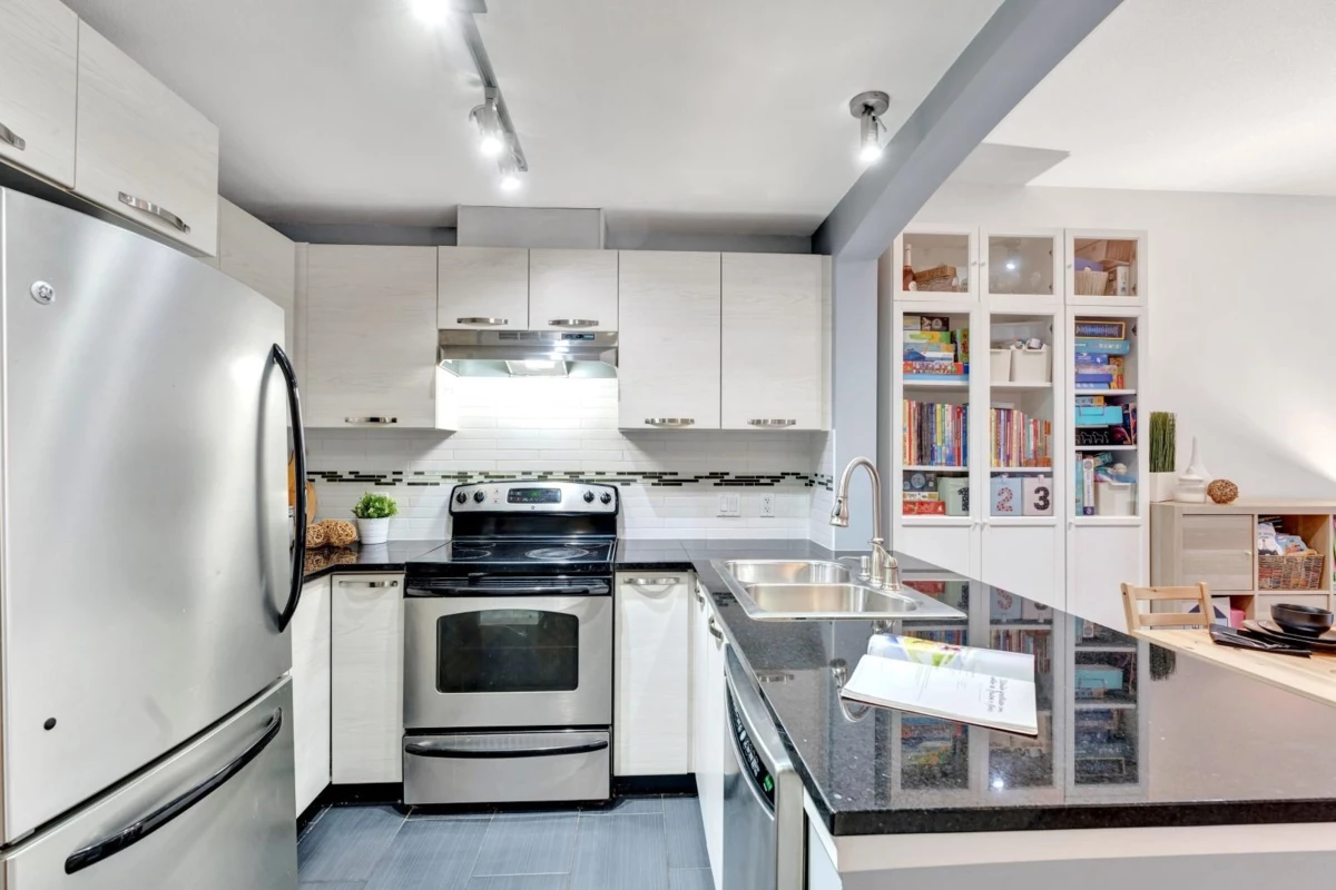Dining Area Photo of 308 7478 Byrnepark Walk, Burnaby, BC