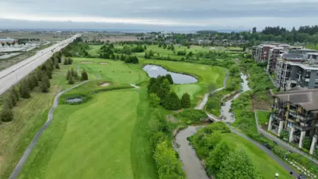 Aerial View of 307 5011 Springs Boulevard, Tsawwassen, BC