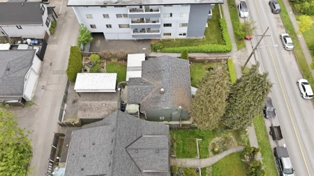Aerial View of 1315 Eighth Avenue, New Westminster, BC