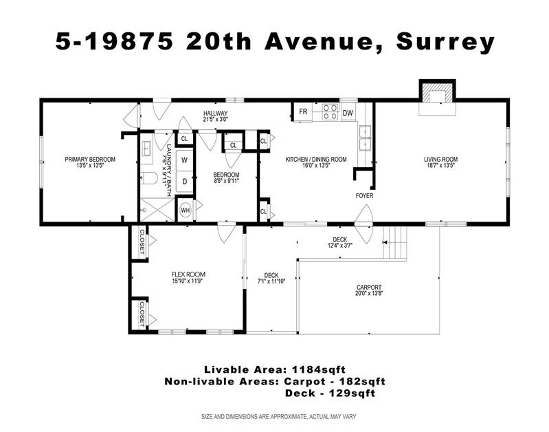 Living Room Photo of 5 15875 20 Avenue, Surrey, BC