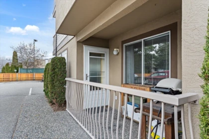 Outdoor Patio Photo of 111 45702 Watson Road, Chilliwack, BC