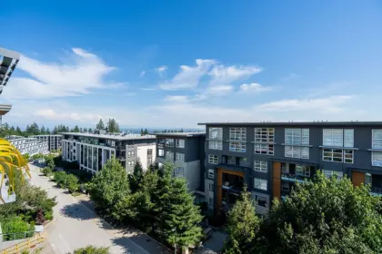 Aerial View of 401 9150 University High Street, Burnaby, BC