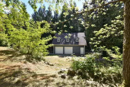 Aerial View of 1397 Tanager Place, Roberts Creek, BC