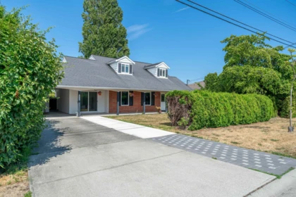 Aerial View of 5835 Crescent Drive, Delta, BC