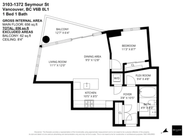 Garage Interior Photo of 3103 1372 Seymour Street, Vancouver, BC