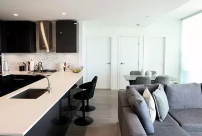 Living Room Photo of 4103 1283 Howe Street, Vancouver, BC